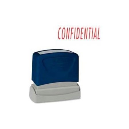 SPARCO PRODUCTS Sparco‚Ñ¢ Pre-Inked CONFIDENTIAL Message Stamp, Red, 1-3/4" x 5/8" 60021